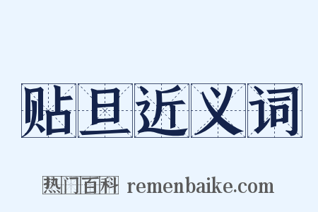 贴旦近义词是什么意思的图片
